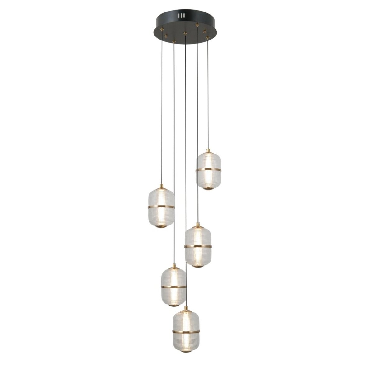Pakabinamas šviestuvas Alani PND-34375-5-BK 3 Pakabinamas šviestuvas Alani PND-34375-5-BK 3