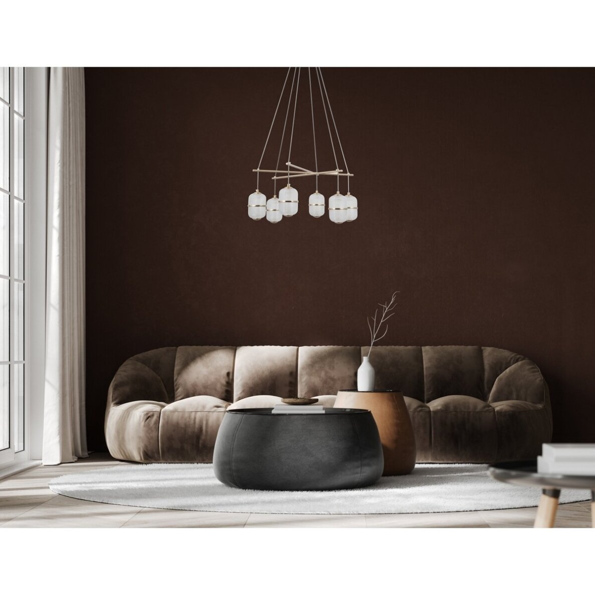 Pakabinamas šviestuvas Alani PND-34375-6-HBR 1 Pakabinamas šviestuvas Alani PND-34375-6-HBR 1