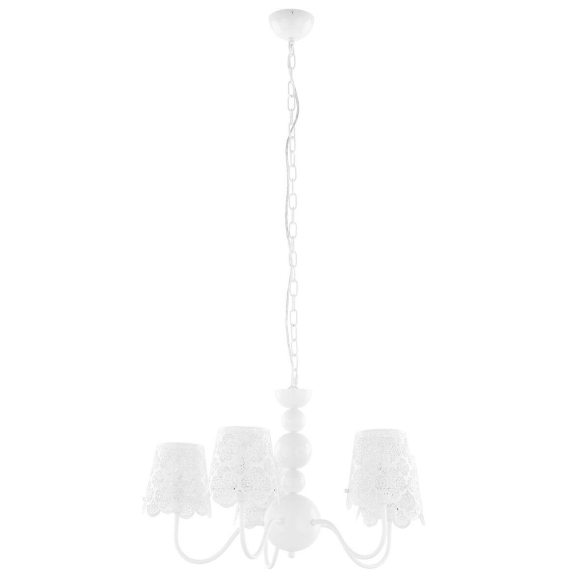 Pakabinamas šviestuvas Arianna V2473B-5 WH, baltos spalvos, metalinis, 5 lemputės 1