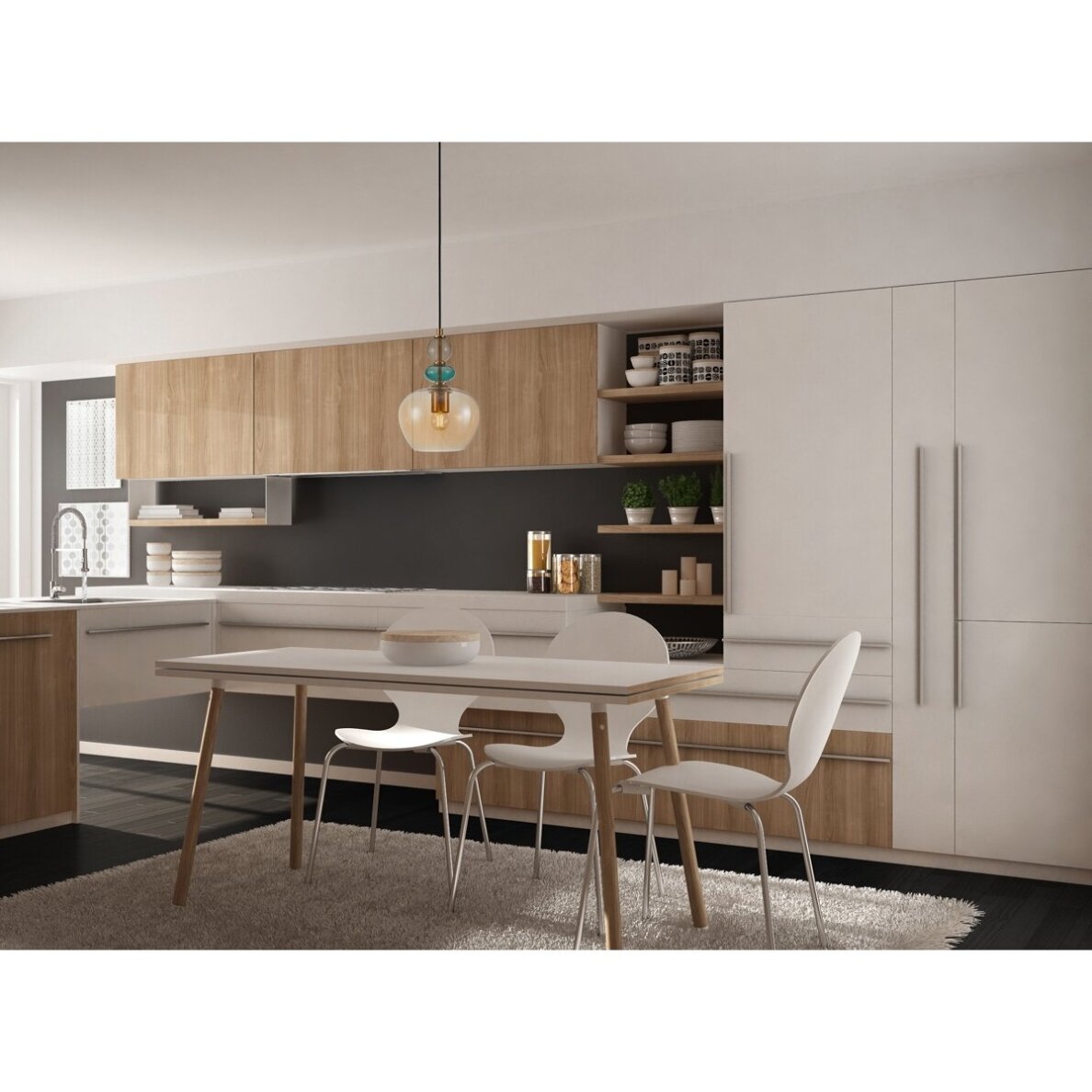 Pakabinamas šviestuvas Busco PND-30263-1A-BRO-AMB 1