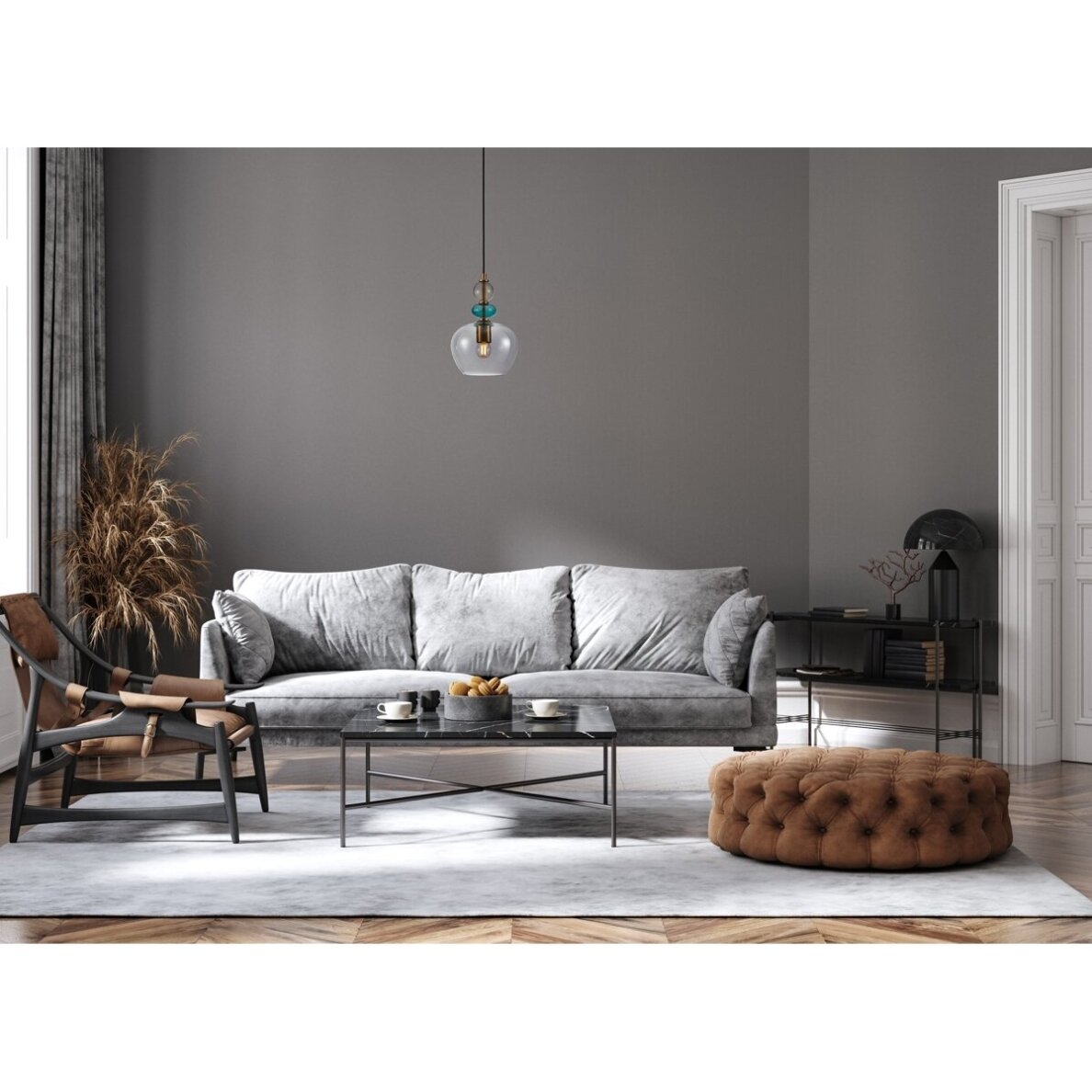 Pakabinamas šviestuvas Busco PND-30263-1A-BRO-SG 1 Pakabinamas šviestuvas Busco PND-30263-1A-BRO-SG 1