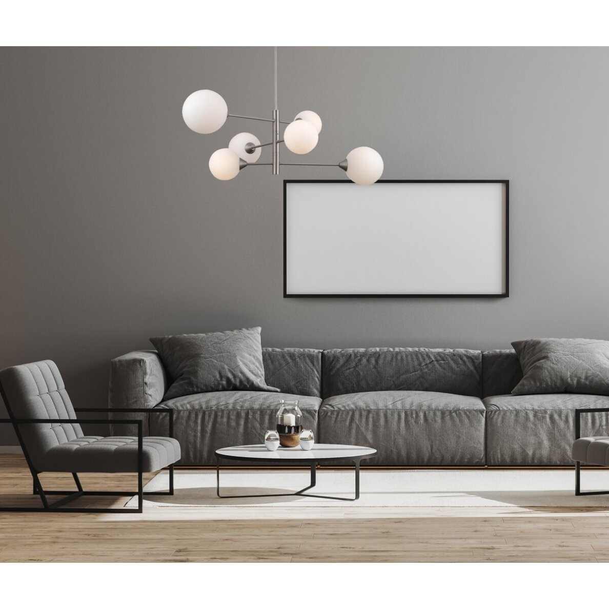 Pakabinamas šviestuvas Evora PND-55342-6-SN 1