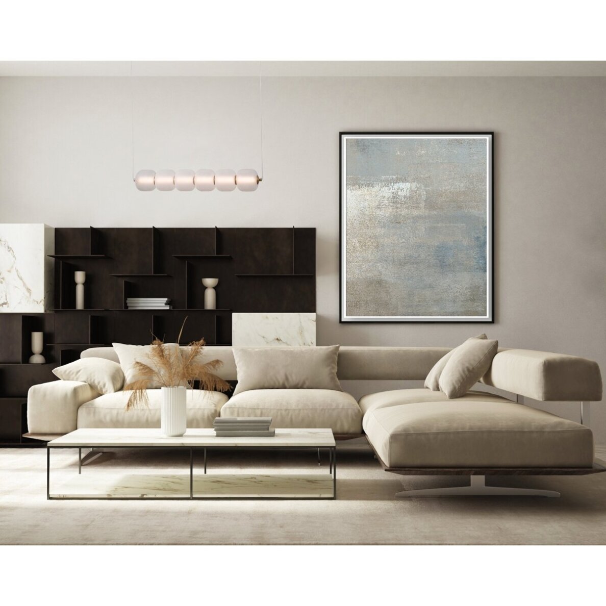 Pakabinamas šviestuvas Ganti PND-34362-6H-HBR-OPAL 1 Pakabinamas šviestuvas Ganti PND-34362-6H-HBR-OPAL 1