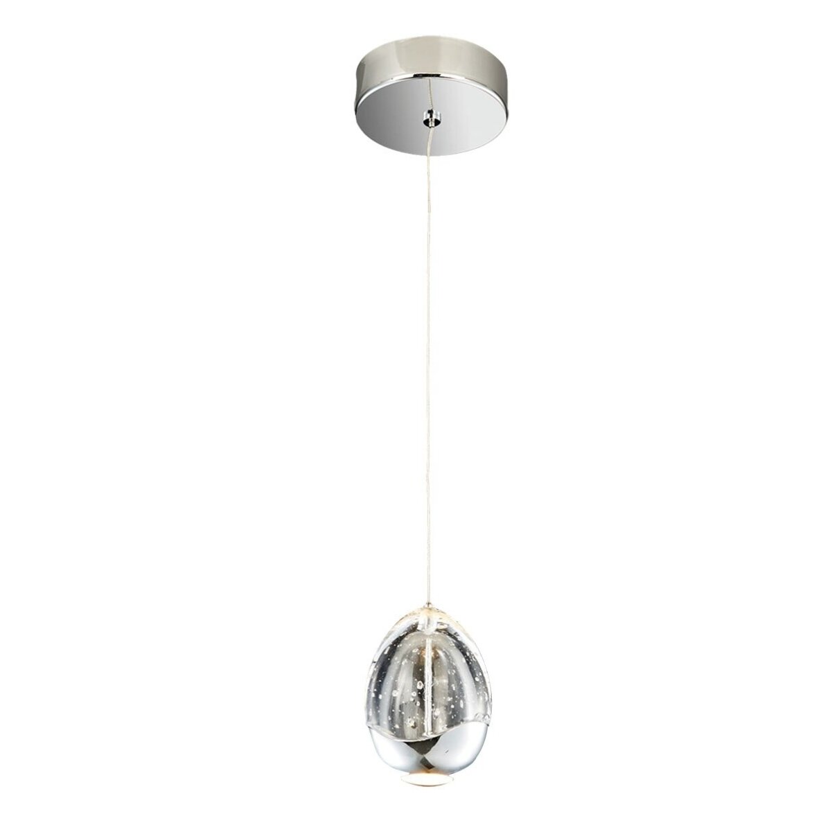 Pakabinamas šviestuvas Huelto PND-22112132-1A-CR, chromo spalvos, modernus, LED apšvietimas