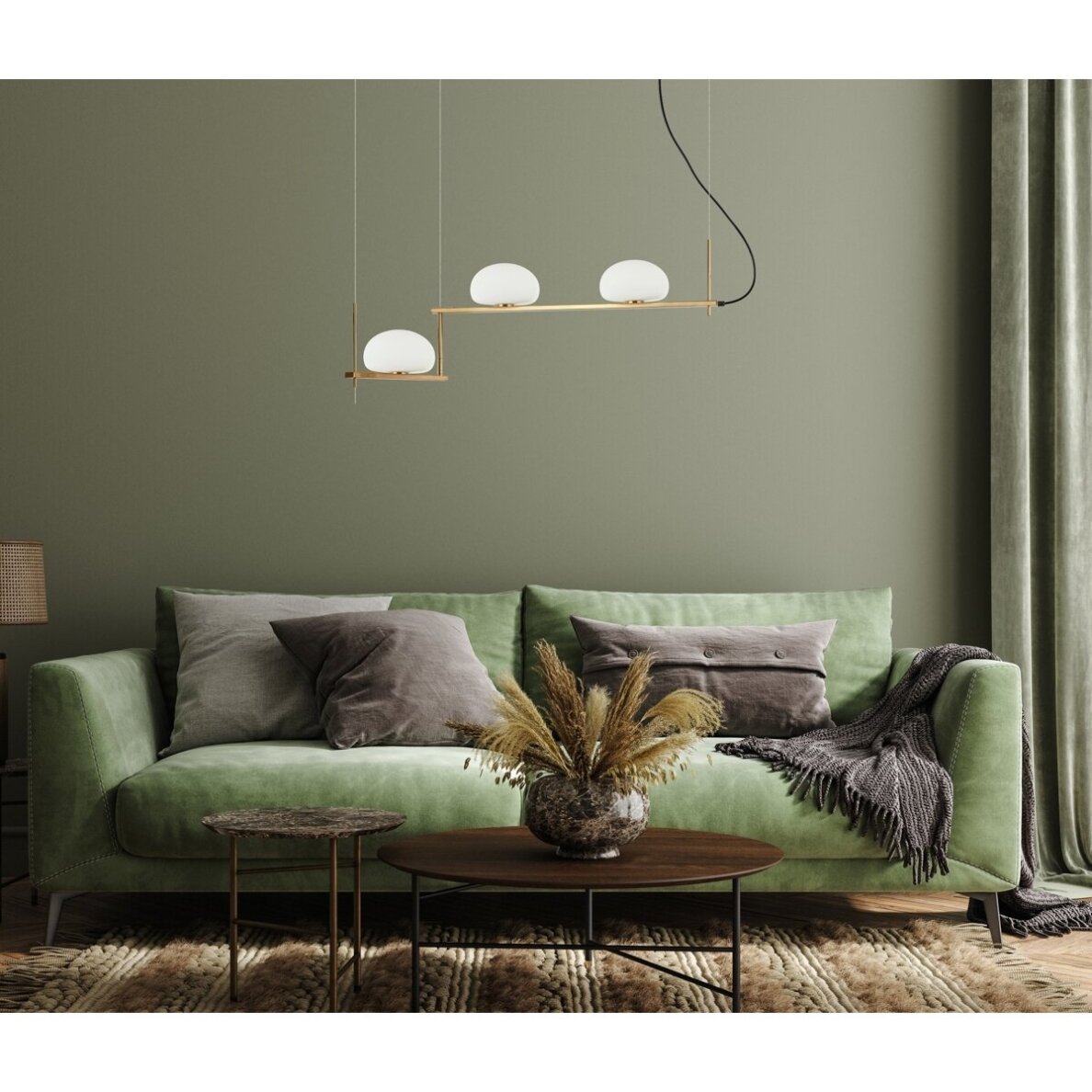 Pakabinamas šviestuvas Kernio PND-357783-BRO+W 1