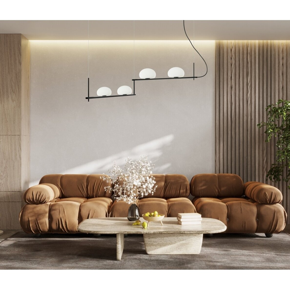Pakabinamas šviestuvas Kernio PND-357784-BK+W 1