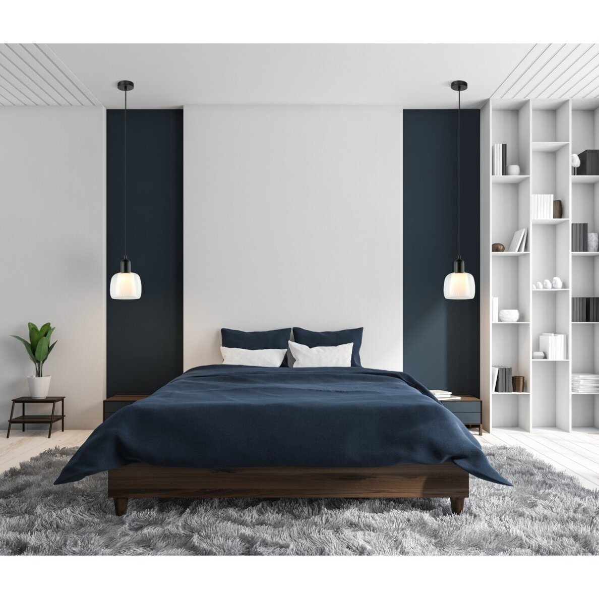 Pakabinamas šviestuvas Lamezia PND-67594-1-BK+CL 1