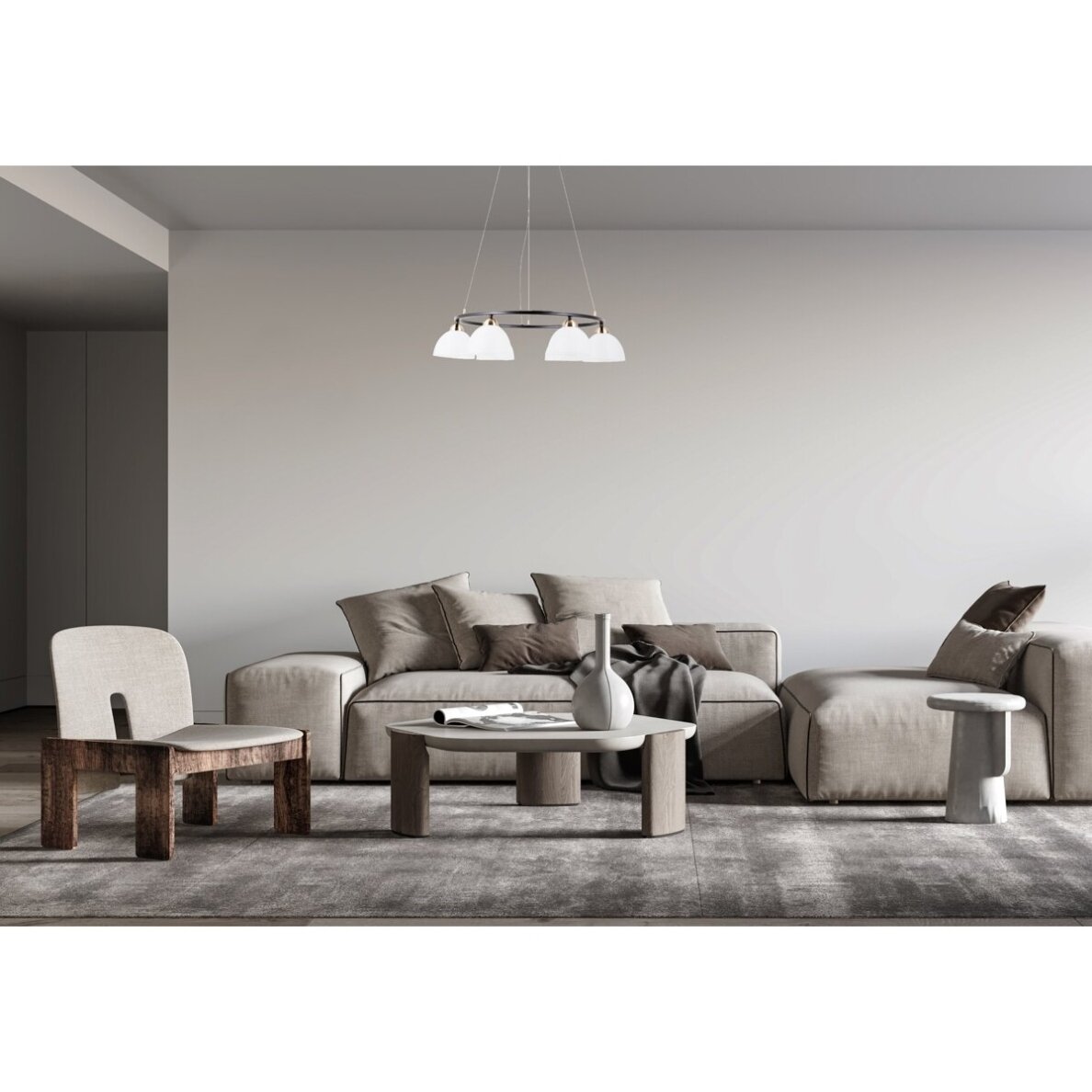 Pakabinamas šviestuvas Montiela PND-34374-6-BK 1