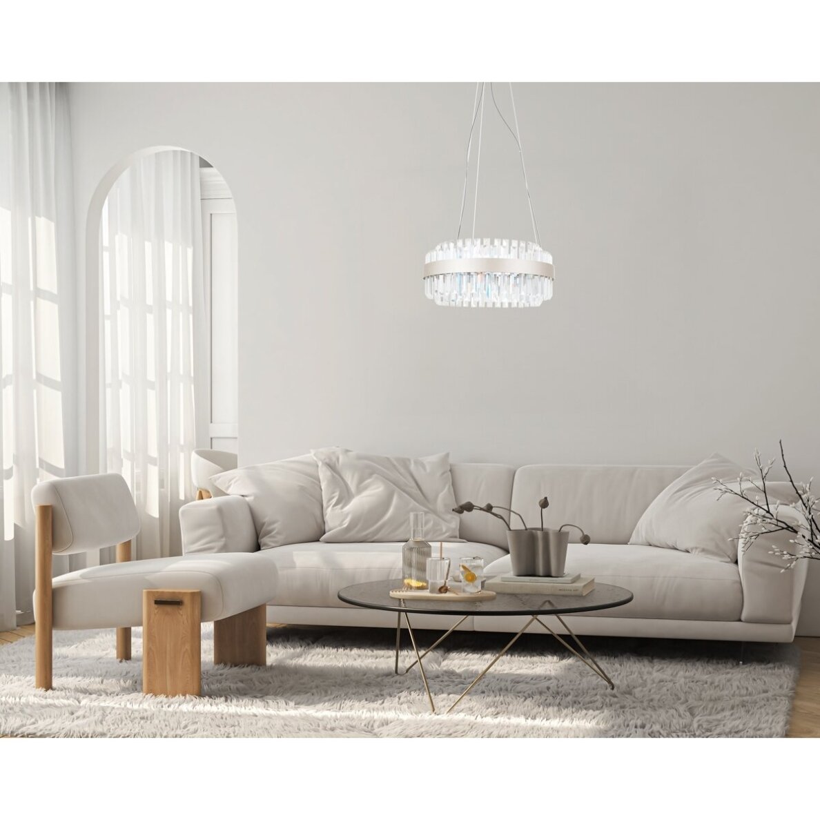 Pakabinamas šviestuvas Horna PND-34386-1-CH-CL 1