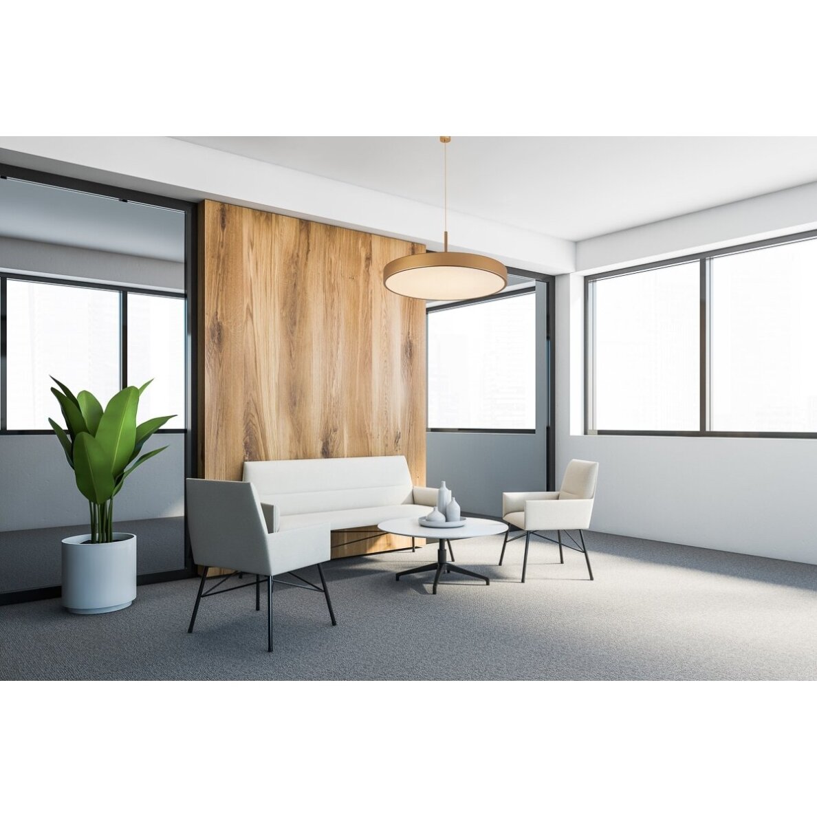 Pakabinamas šviestuvas Orbital 5361-830RP-GD-3, auksinė smėliuota, LED, 40 cm 1