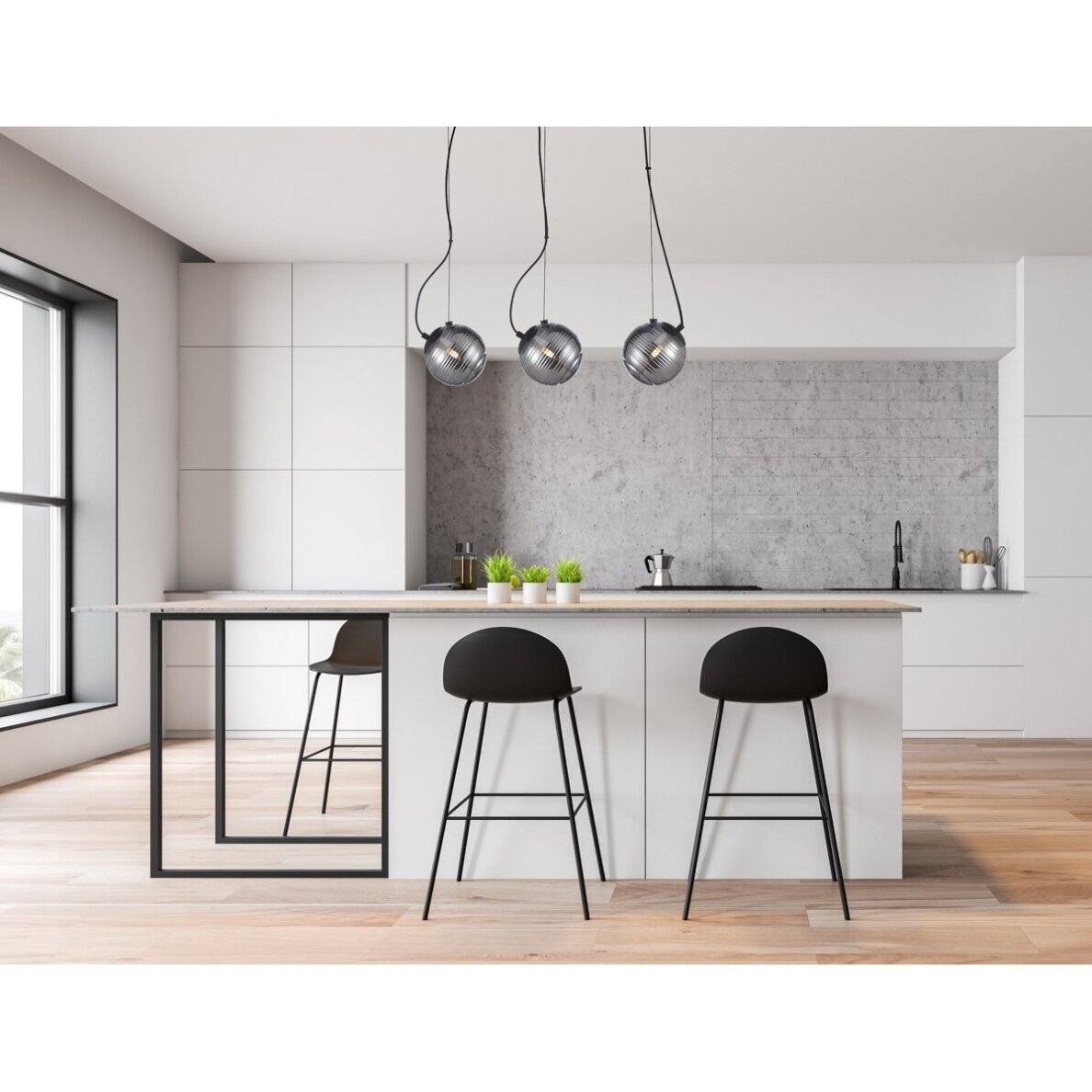 Pakabinamas šviestuvas Perona PND-92389-3L-BK 1