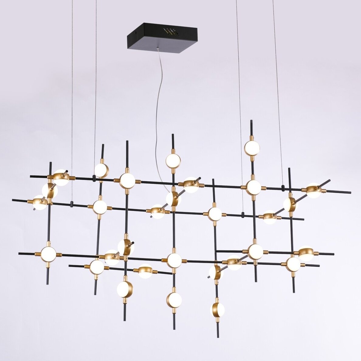Pakabinamas šviestuvas Provenza MD18001067-30A BG, juodos ir aukso spalvų, modernus, LED apšvietimas 2