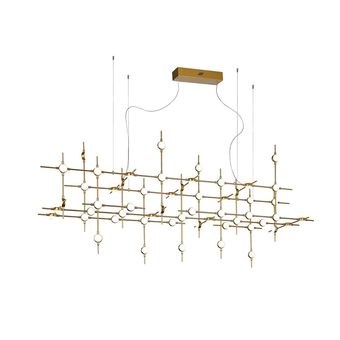 Pakabinamas šviestuvas Provenza MD18001067-55A GD, aukso spalvos, modernus, LED apšvietimas Pakabinamas šviestuvas Provenza MD18001067-55A GD, aukso spalvos, modernus, LED apšvietimas