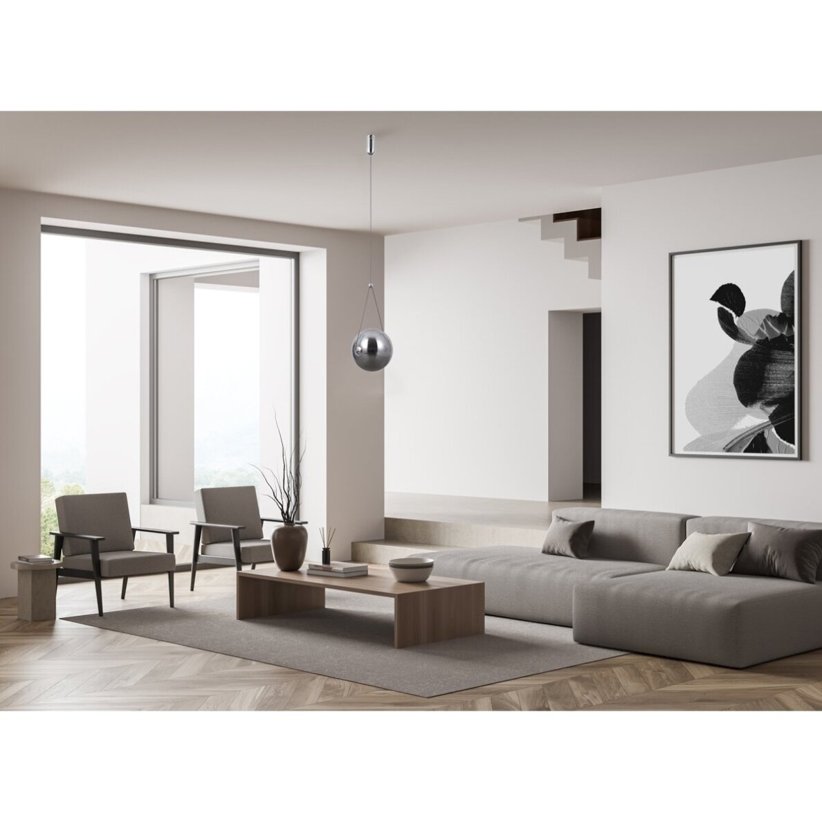 Pakabinamas šviestuvas Rastia PND-34361-L-CH-SG 1