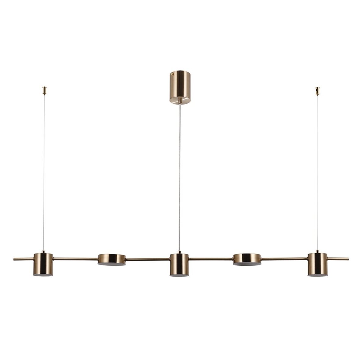 Pakabinamas šviestuvas Remdal PND-16374-5-COP-GD-4K, žalvario spalvos, modernus, LED apšvietimas Pakabinamas šviestuvas Remdal PND-16374-5-COP-GD-4K, žalvario spalvos, modernus, LED apšvietimas