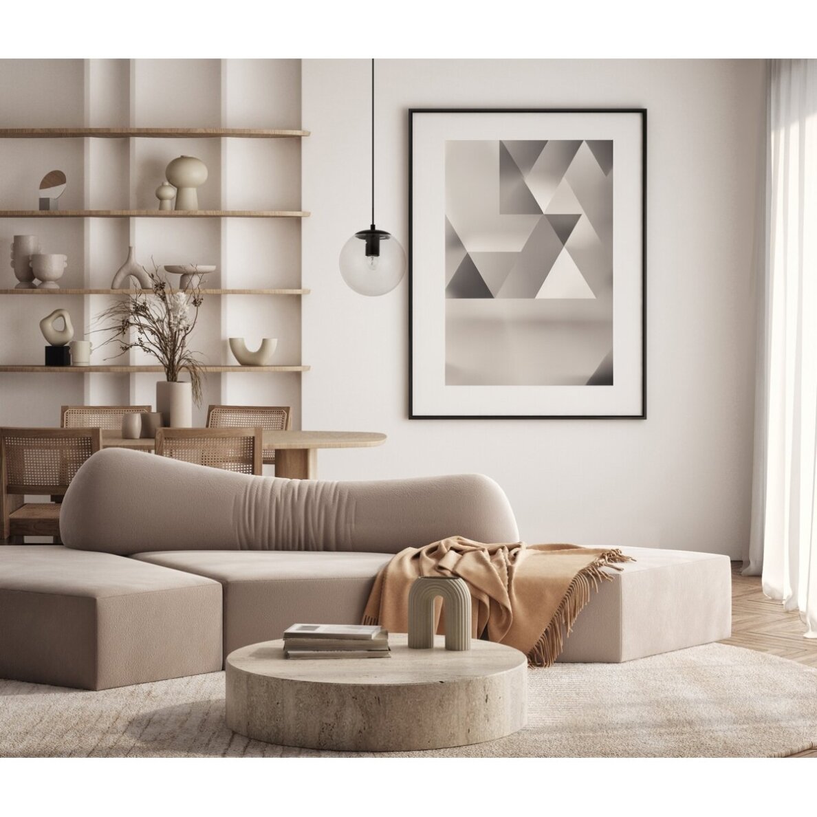 Pakabinamas šviestuvas Sarpo PND-58867-1S-BK 1