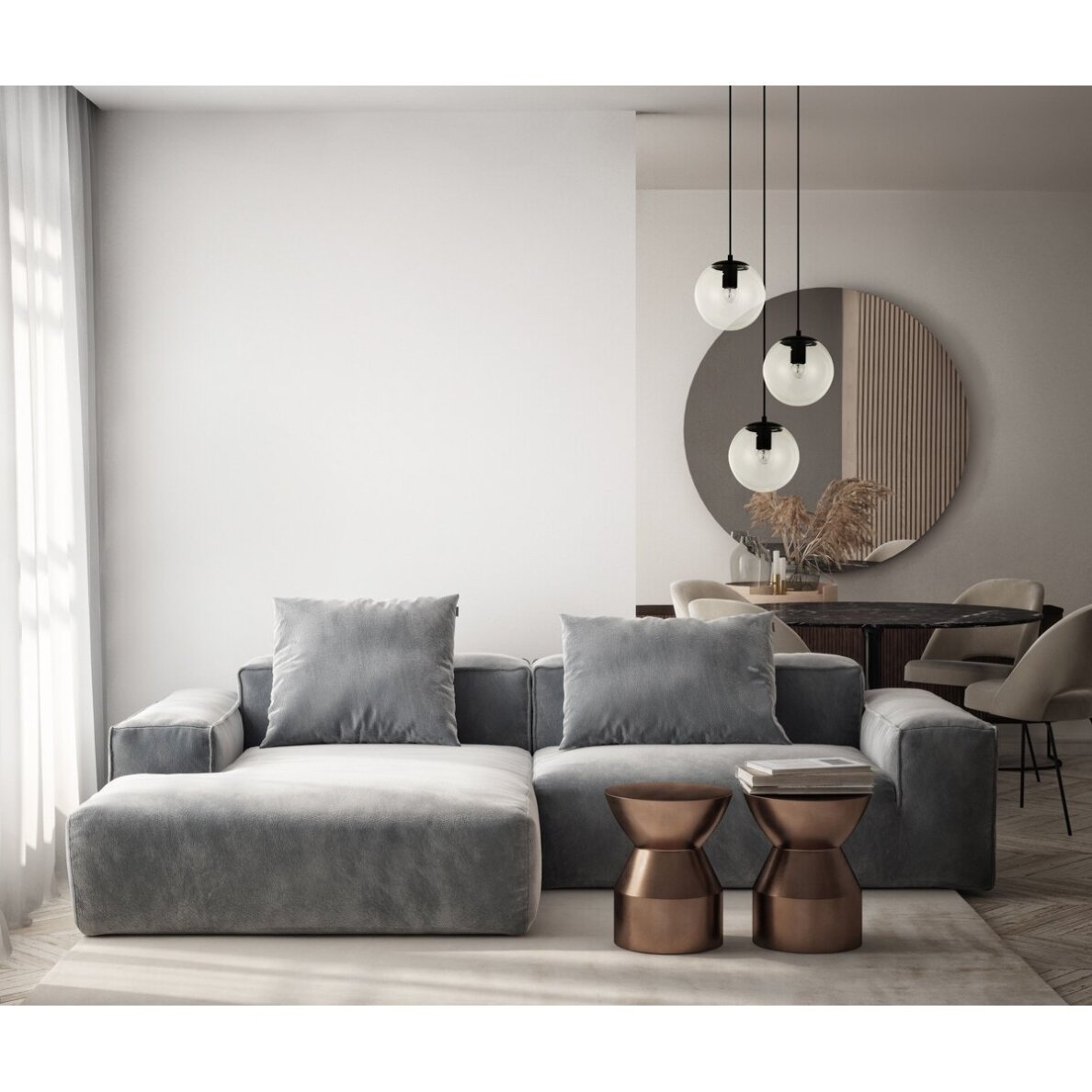 Pakabinamas šviestuvas Sarpo PND-58867-3S-BK 1 Pakabinamas šviestuvas Sarpo PND-58867-3S-BK 1