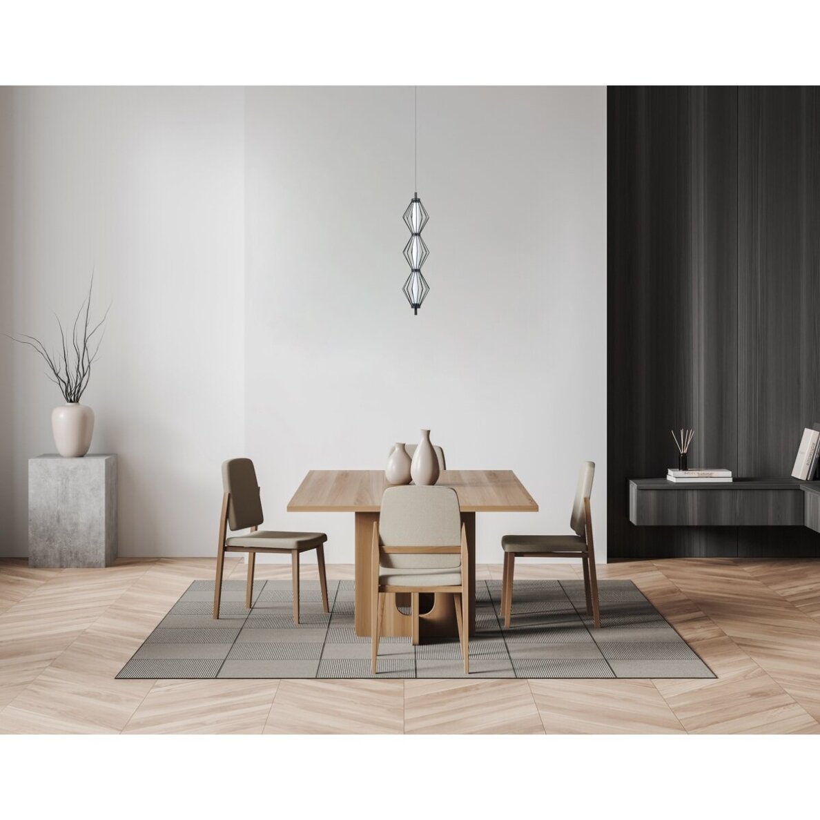 Pakabinamas šviestuvas Sevil PND-34403-3V-BK 1 Pakabinamas šviestuvas Sevil PND-34403-3V-BK 1