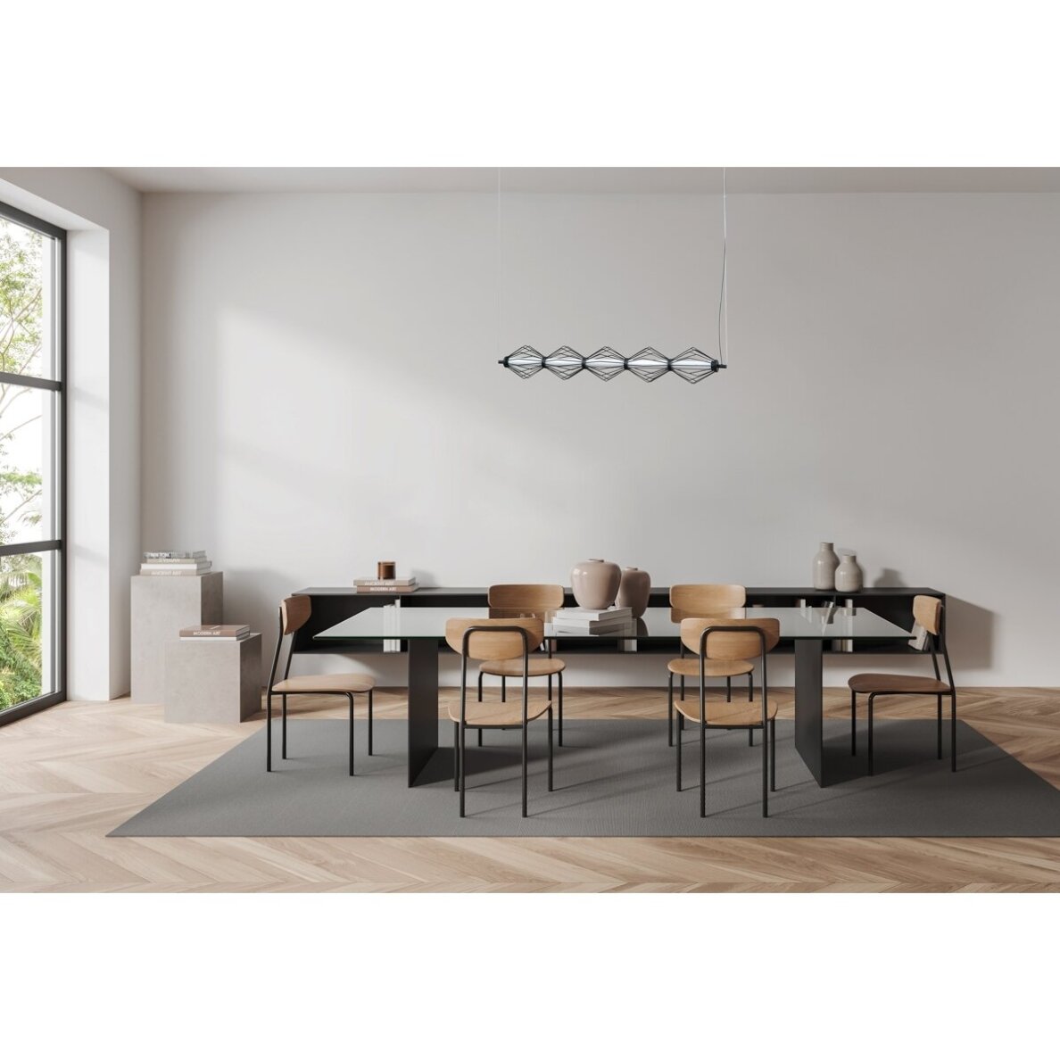 Pakabinamas šviestuvas Sevil PND-34403-5-BK 1