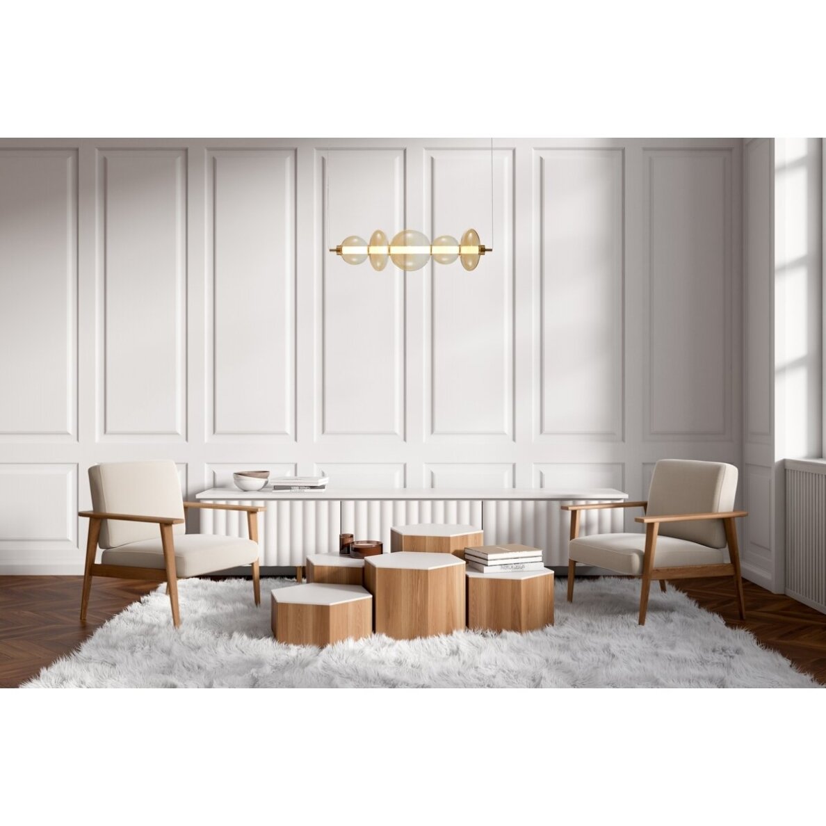 Pakabinamas šviestuvas Sonte PND-24352-40W-AB-AMB 1