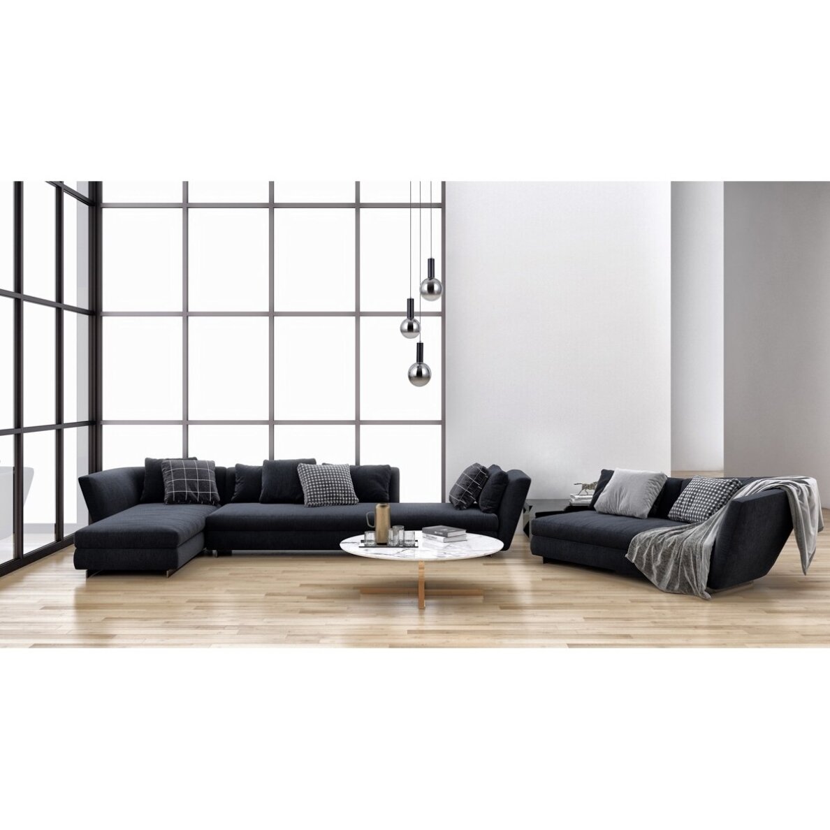 Pakabinamas šviestuvas Strela PND-34378-3S-BK 1