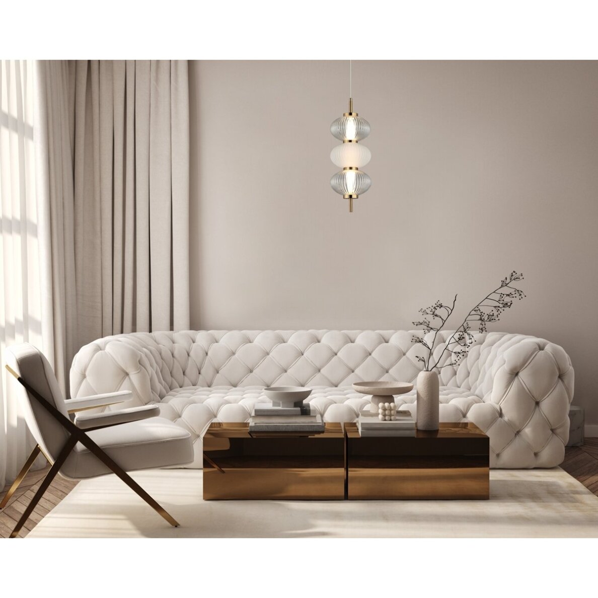 Pakabinamas šviestuvas Testa PND-84938-3-BK 1