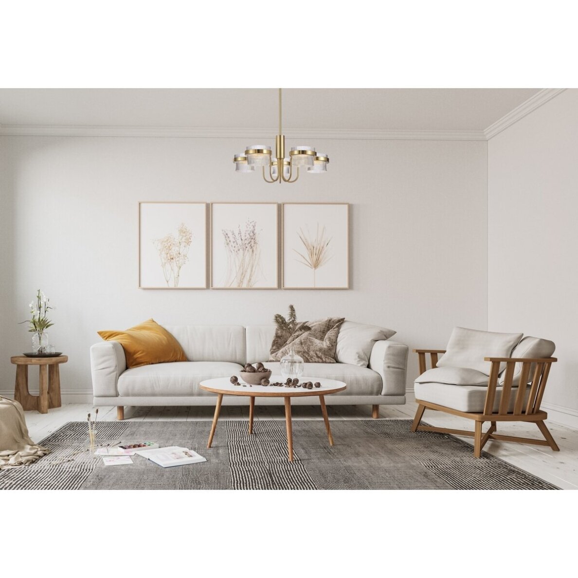 Pakabinamas šviestuvas Tiara PND-77362-5-40W-GD 1