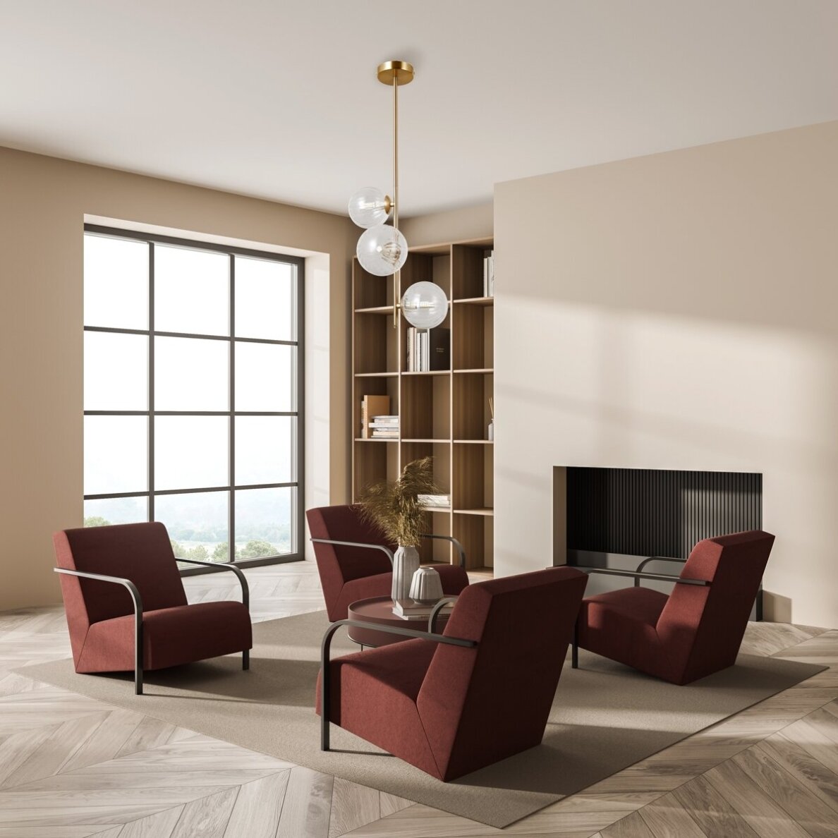 Pakabinamas šviestuvas Toledo PND-40717-3-HBR 1
