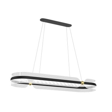 Pakabinamas šviestuvas Sopla PND-63728-56W-3K-BK-GD