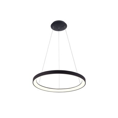 Pakabinamas šviestuvas Vico PND-53675-048RPC-BK-3KS4K, juodas, LED, 48 cm