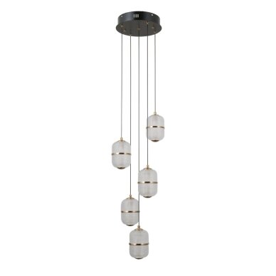 Pakabinamas šviestuvas Alani PND-34375-5-BK