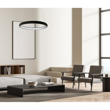 Pakabinamas šviestuvas Alessia 5280-840RP-BK-3, juodas, LED, 51 cm 1 Pakabinamas šviestuvas Alessia 5280-840RP-BK-3, juodas, LED, 51 cm 1