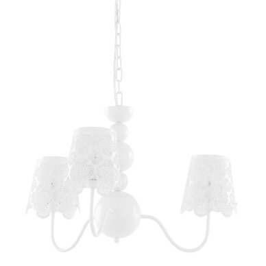 Pakabinamas šviestuvas Arianna V2473B-3 WH, baltos spalvos, metalinis, 3 lemputės Pakabinamas šviestuvas Arianna V2473B-3 WH, baltos spalvos, metalinis, 3 lemputės
