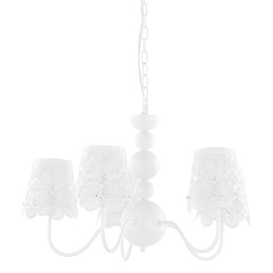Pakabinamas šviestuvas Arianna V2473B-5 WH, baltos spalvos, metalinis, 5 lemputės Pakabinamas šviestuvas Arianna V2473B-5 WH, baltos spalvos, metalinis, 5 lemputės