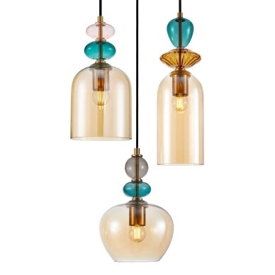 Pakabinamas šviestuvas Busco PND-30263-3A-BRO-AMB 2 Pakabinamas šviestuvas Busco PND-30263-3A-BRO-AMB 2