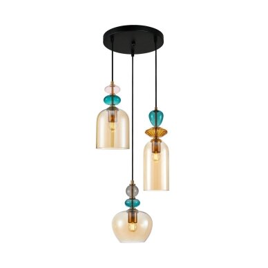 Pakabinamas šviestuvas Busco PND-30263-3A-BRO-AMB Pakabinamas šviestuvas Busco PND-30263-3A-BRO-AMB