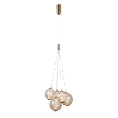 Pakabinamas šviestuvas Butero PND-34359-5-HBR-AMB