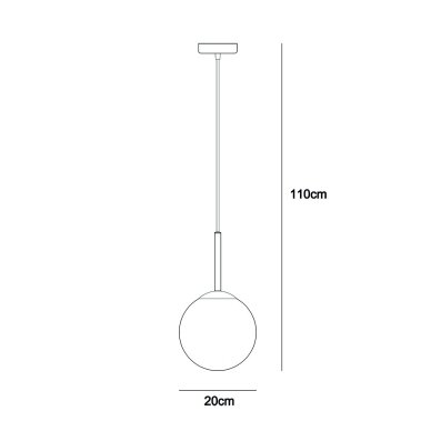 Pakabinamas šviestuvas Deore PND-5578-1S-BRO-BK 2 Pakabinamas šviestuvas Deore PND-5578-1S-BRO-BK 2