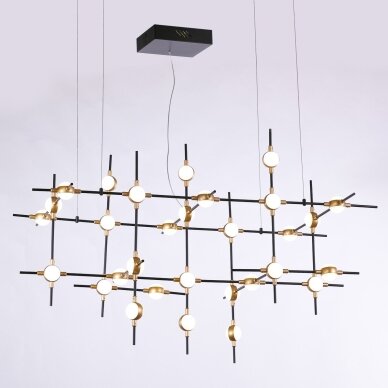 Pakabinamas šviestuvas Provenza MD18001067-30A BG, juodos ir aukso spalvų, modernus, LED apšvietimas 2
