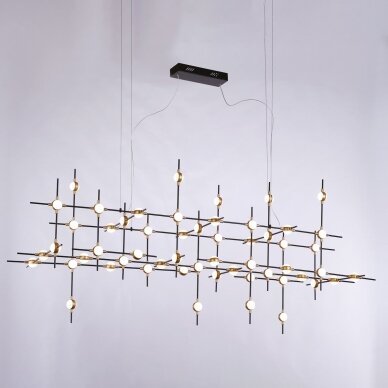 Pakabinamas šviestuvas Provenza MD18001067-55A BG, juodos ir aukso spalvų, modernus, LED apšvietimas 2