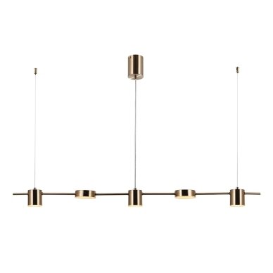 Pakabinamas šviestuvas Remdal PND-16374-5-COP-GD-4K, žalvario spalvos, modernus, LED apšvietimas 2 Pakabinamas šviestuvas Remdal PND-16374-5-COP-GD-4K, žalvario spalvos, modernus, LED apšvietimas 2