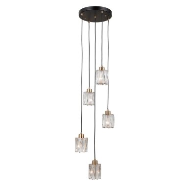 Pakabinamas šviestuvas Torno PND-40813-5R-BK-HBR 2 Pakabinamas šviestuvas Torno PND-40813-5R-BK-HBR 2
