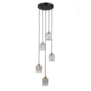 Pakabinamas šviestuvas Torno PND-40813-5R-BK-HBR