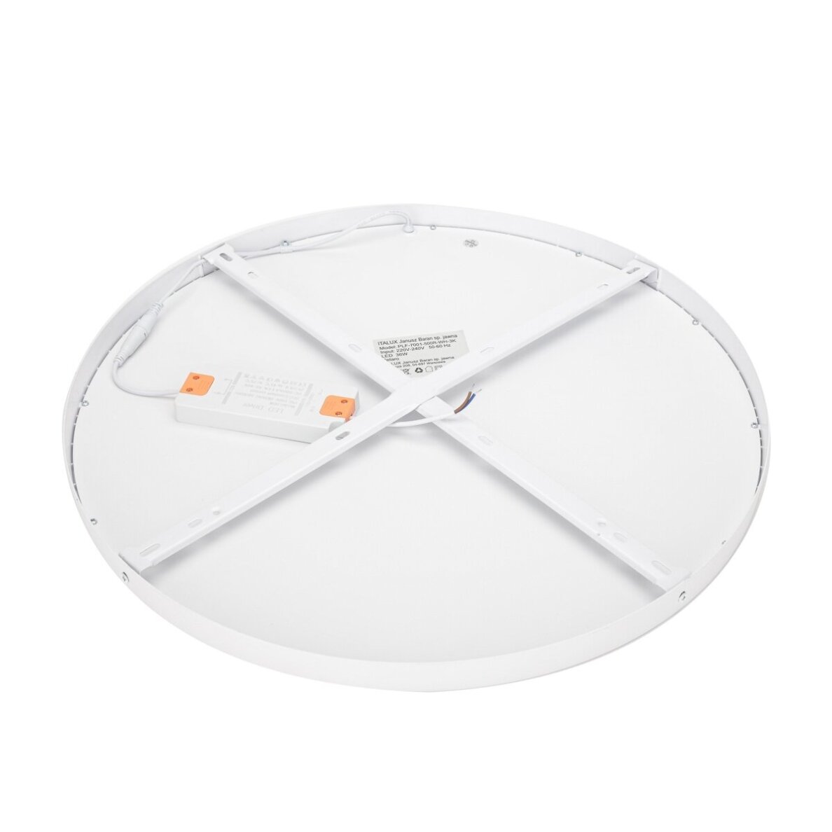Pelaro PLF-7001-500R-WH-4K modernus LED plafonas, baltas, 50 cm 3