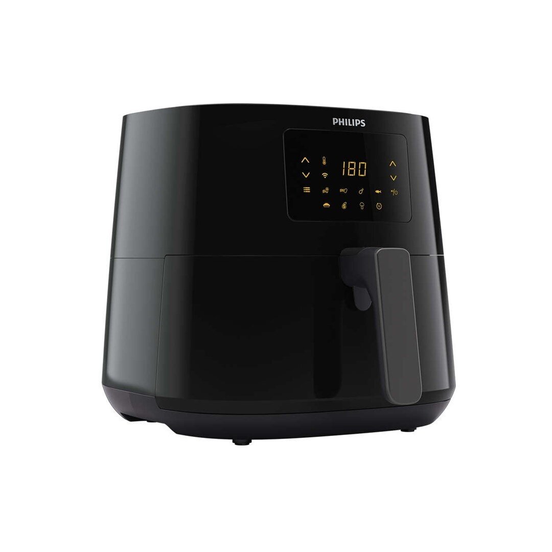 Philips Essential HD9280/70 karšto oro gruzdintuvė, 6,2 l, juoda/sidabrinė 2