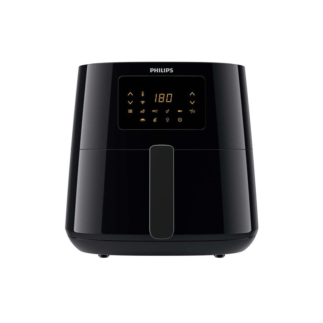 Philips Essential HD9280/70 karšto oro gruzdintuvė, 6,2 l, juoda/sidabrinė Philips Essential HD9280/70 karšto oro gruzdintuvė, 6,2 l, juoda/sidabrinė