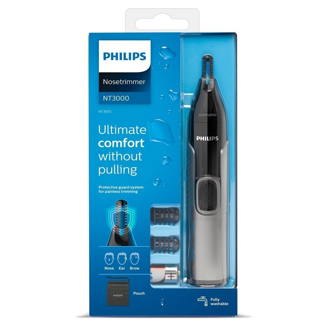 Philips nosies, ausų ir antakių trimeris, pilkas 1