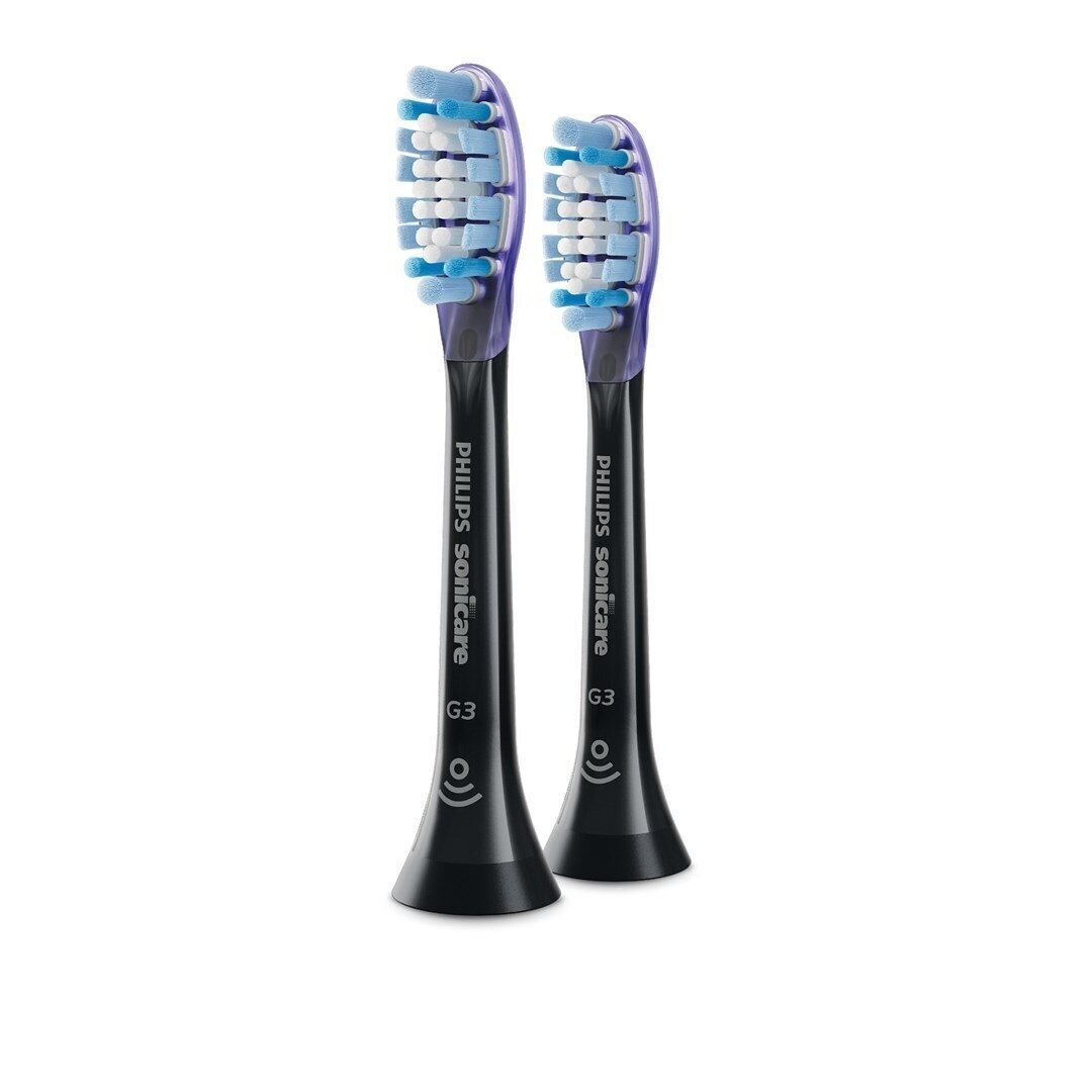 Philips Sonicare Premium Gum Care HX9052/88 dantų šepetėlių galvutės, 2 vnt., juodos Philips Sonicare Premium Gum Care HX9052/88 dantų šepetėlių galvutės, 2 vnt., juodos