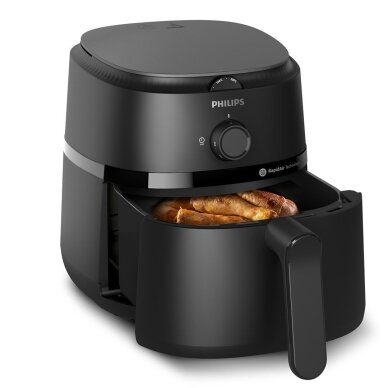 Philips 1000 Series NA120/00 karšto oro gruzdintuvė, 4,2 l, juoda 4