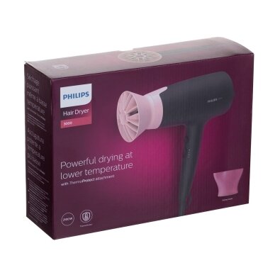 Philips BHD350/10 plaukų džiovintuvas 2100 W juoda, rožinė 4 Philips BHD350/10 plaukų džiovintuvas 2100 W juoda, rožinė 4